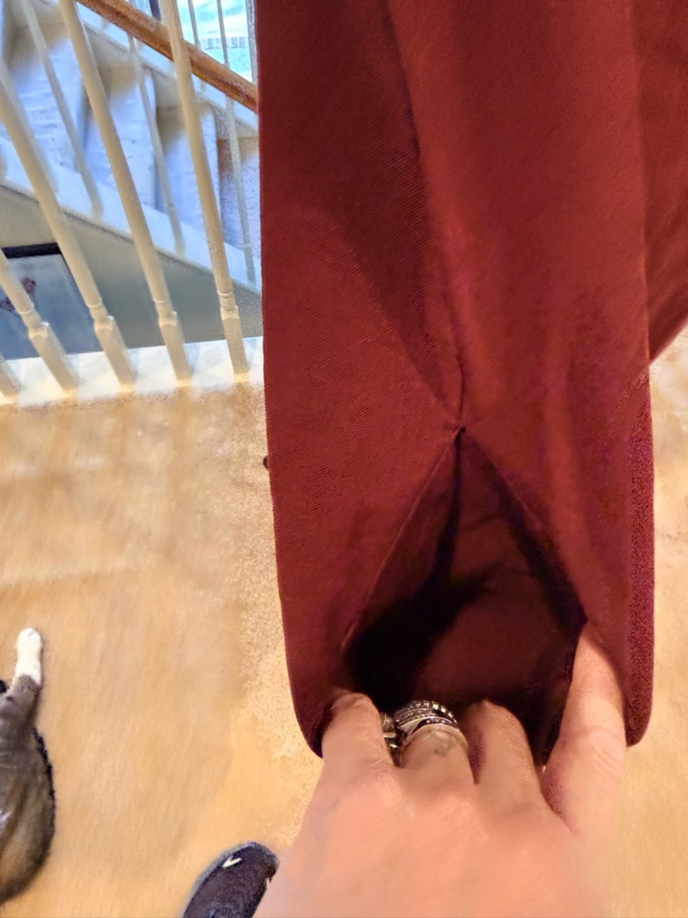 Lulu's Rust Red V-Neck Tunic - Picture 3 of 6
